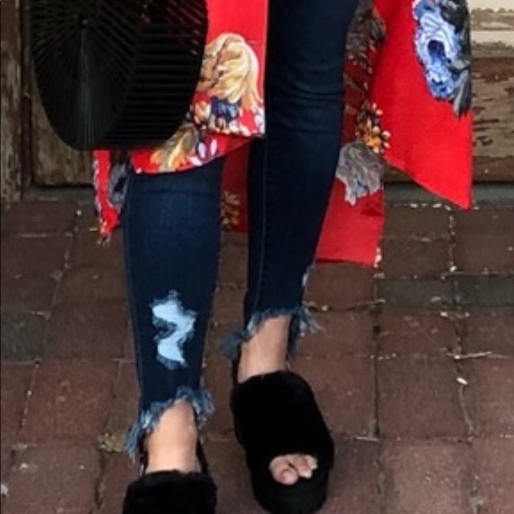 Cute Furry Platform Wedges - Picture 4 of 4